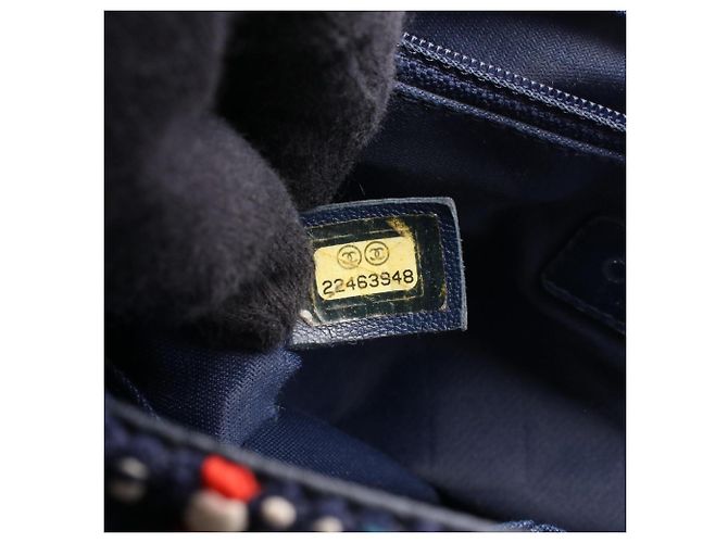 Borsa a Spalla/Borsa a Mano Chanel Airline Multicolore Bordò Blu navy - vista 5