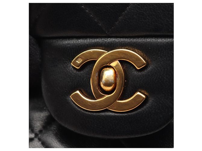 Timeless Borsa a Spalla Chanel Matelassé Double Flap Nero - vista 11