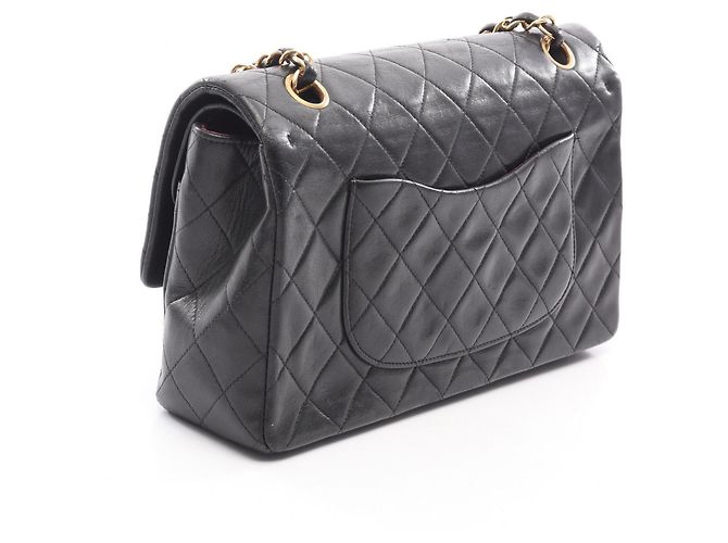 Timeless Borsa a Spalla Chanel Matelassé Double Flap Nero - vista 2