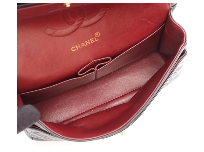 Timeless Borsa a Spalla Chanel Matelassé Double Flap Nero - vista 3