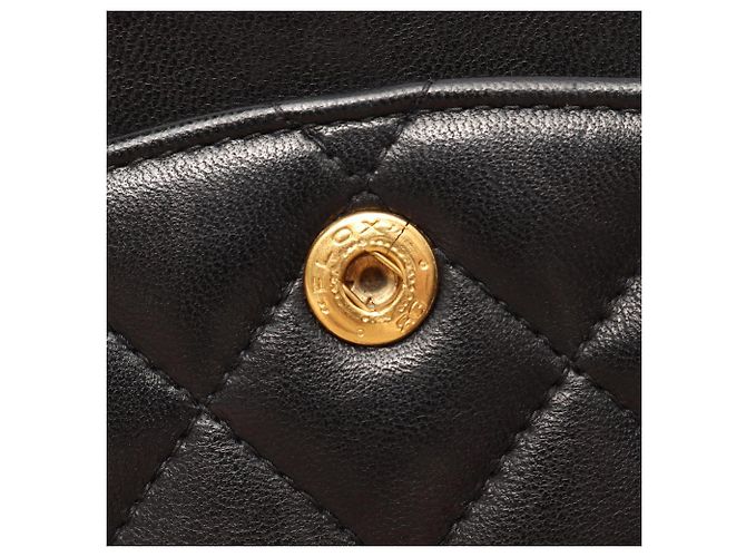 Timeless Borsa a Spalla Chanel Matelassé Double Flap Nero - vista 8