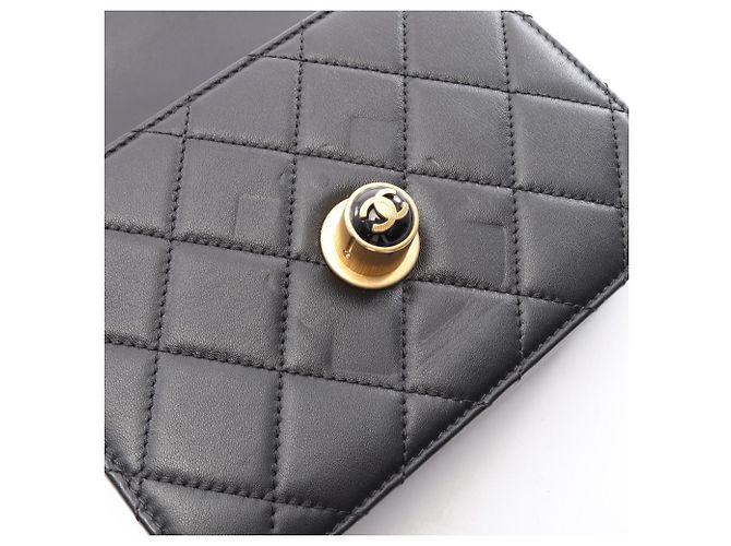 Borsa a tracolla 2-Way Matelassé Chanel Nero - vista 8