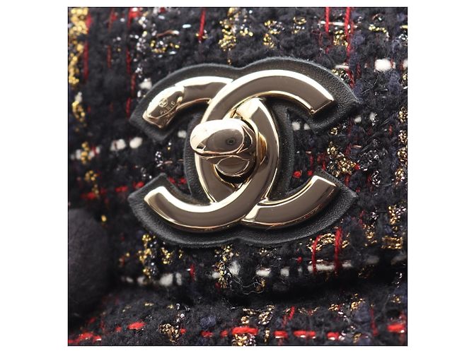 Borsa a Spalla Chanel Coco Mark Nero Multicolore - vista 6