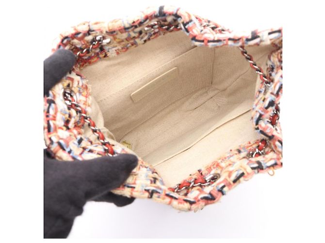 Borsa a tracolla con coulisse Chanel Gabrielle de Bold Multicolore Bordò - vista 3