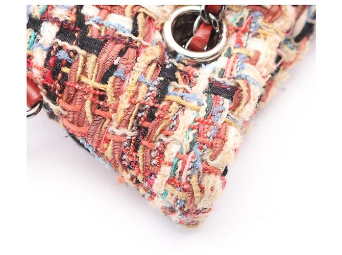 Borsa a tracolla con coulisse Chanel Gabrielle de Bold Multicolore Bordò - vista 7