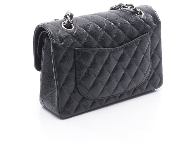 Borsa a Spalla Chanel Matelassé Double Flap Nero - vista 2