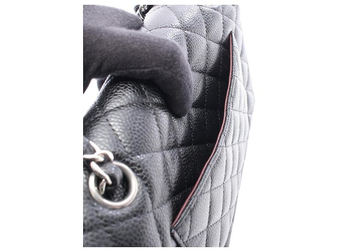 Borsa a Spalla Chanel Matelassé Double Flap Nero - vista 6