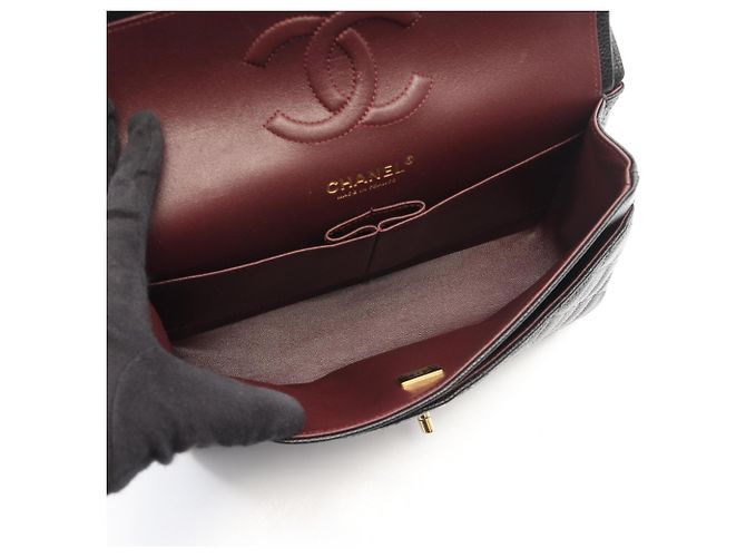 Timeless Borsa a Spalla Chanel Matelassé Double Flap Nero - vista 3