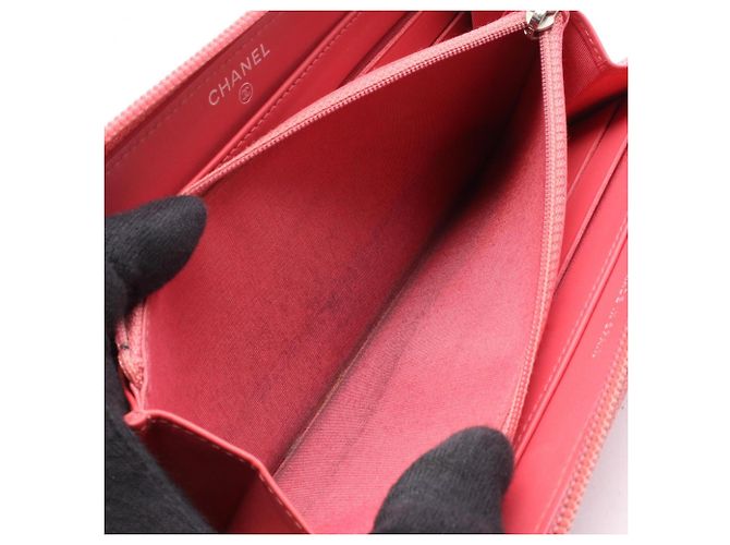Cartera larga Chanel Coco Mark Round Rosa - vista 6