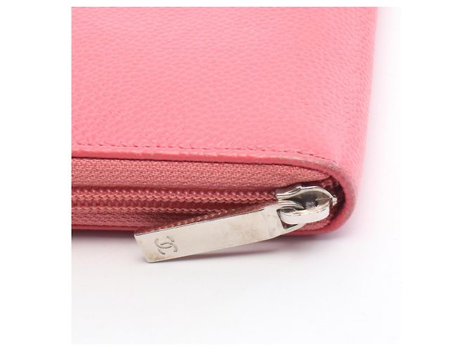 Cartera larga Chanel Coco Mark Round Rosa - vista 7