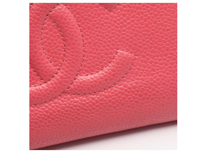 Cartera larga Chanel Coco Mark Round Rosa - vista 8