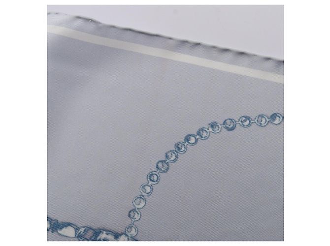 Chanel Seidenschal Blau - Ansicht 5