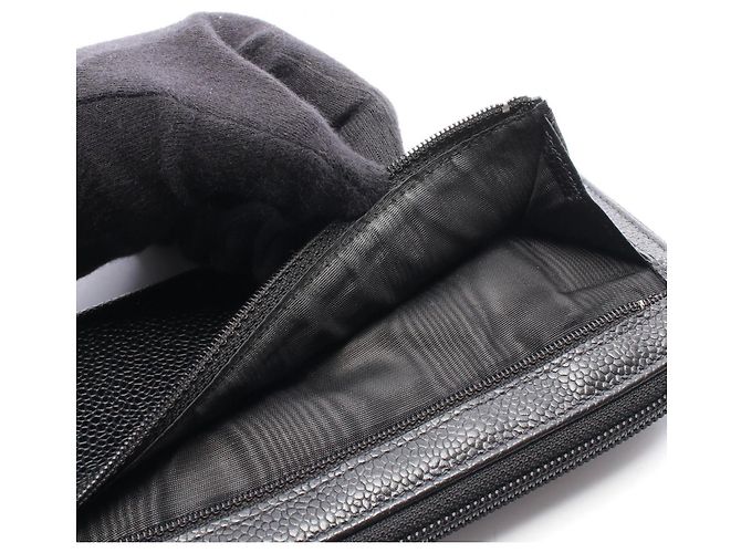 Portafoglio lungo Chanel Coco Mark Nero - vista 12