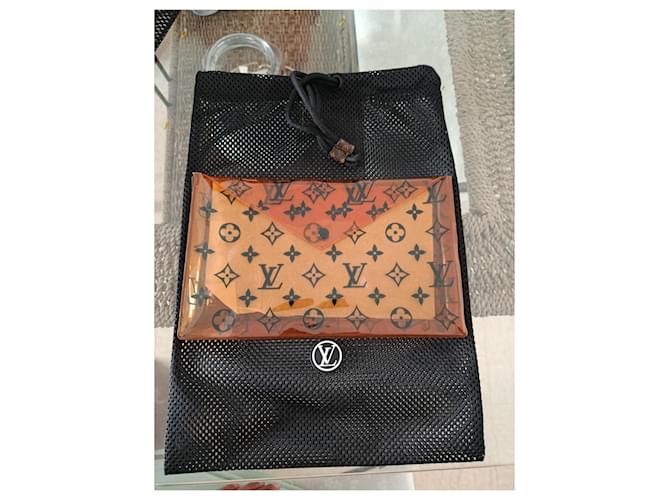 Pochette trasparente Louis Vuitton Monogram Marrone Monogramma - vista 2