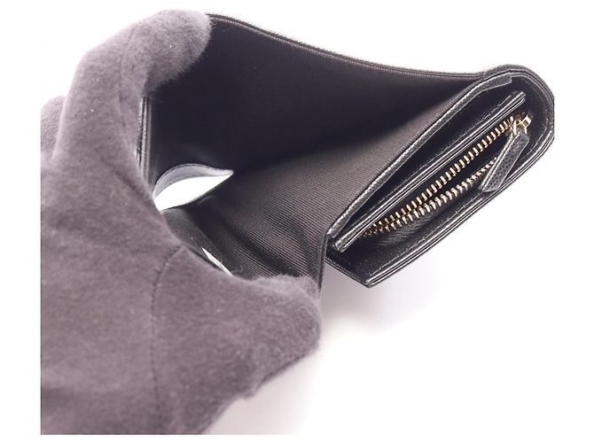 Timeless Cartera bi-fold Chanel Coco Mark en negro - vista 6