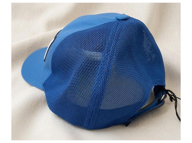 Cappellino Gucci in cotone e nylon Blu - vista 4