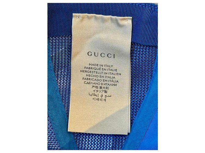 Cappellino Gucci in cotone e nylon Blu - vista 6