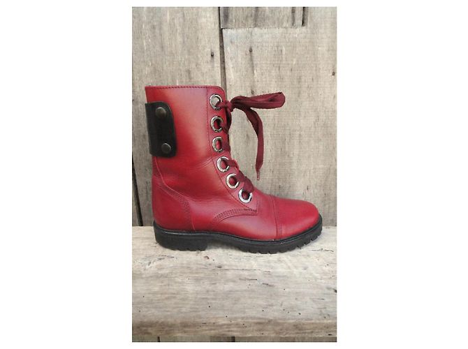 Botas Zadig & Voltaire de cuero rojo Roja - vista 10