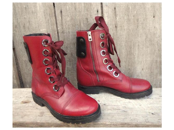 Botas Zadig & Voltaire de cuero rojo Roja - vista 2