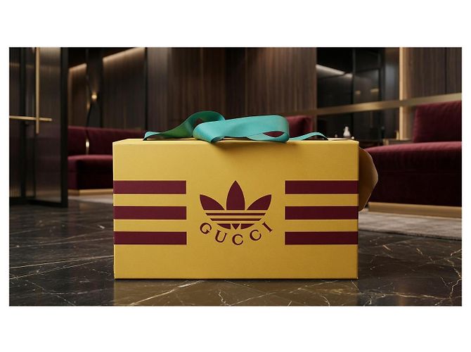 Sandali Gucci x Adidas Rosso - vista 12
