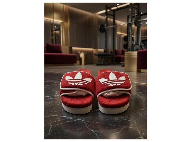 Sandali Gucci x Adidas Rosso - vista 4