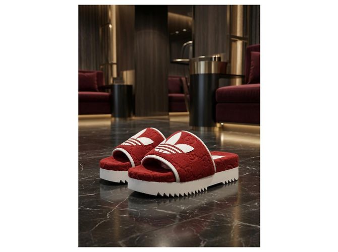 Sandali Gucci x Adidas Rosso - vista 8