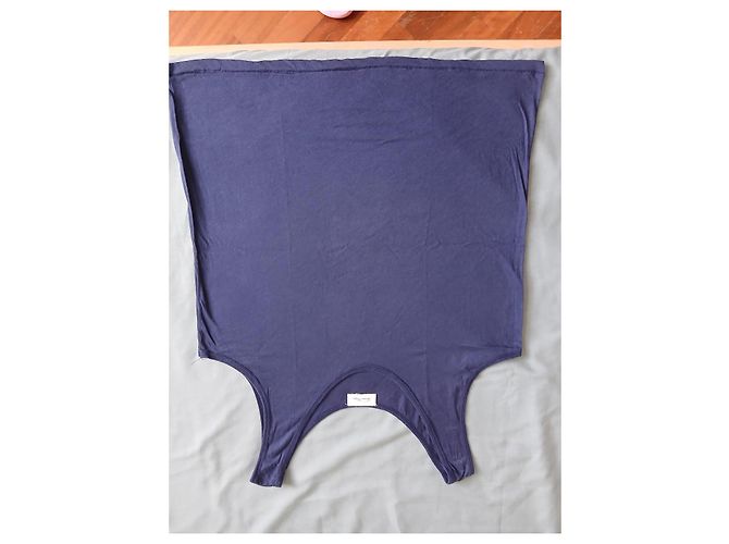 American Vintage canotta in cotone blu navy - vista 2