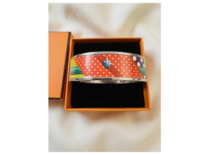Hermès Collier de Chien Armband Weiß Rot Mehrfarben Grün Lila Gelb - Ansicht 3