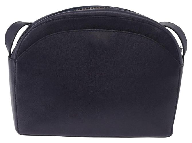 Céline Celine Pelle Vintage Blu navy - vista 2