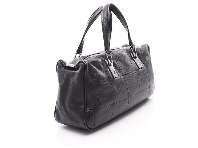 Borsa Chanel Chocolate Bar in nero - vista 2