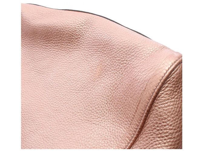 Borsa Tote Gucci Soho Cellarius Interlocking G Metallic Rosa Metallico - vista 7
