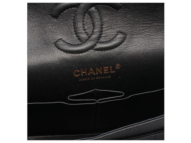 Borsa a tracolla Chanel Chevron V-Stitch Double Flap Nero - vista 4
