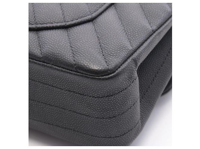 Borsa a tracolla Chanel Chevron V-Stitch Double Flap Nero - vista 9