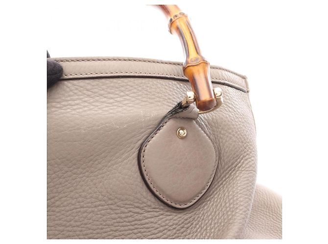 Borsa Tote Gucci Bamboo Beige - vista 12