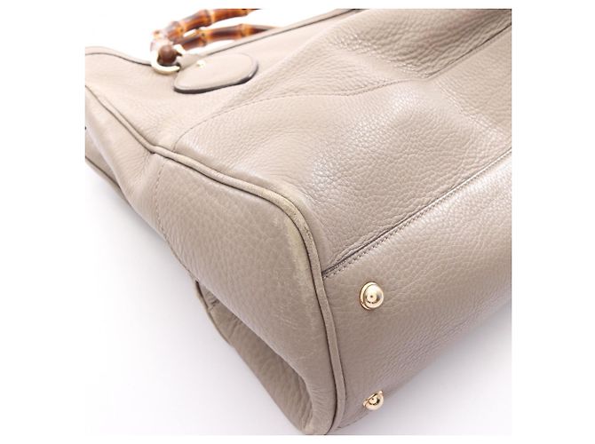 Borsa Tote Gucci Bamboo Beige - vista 14