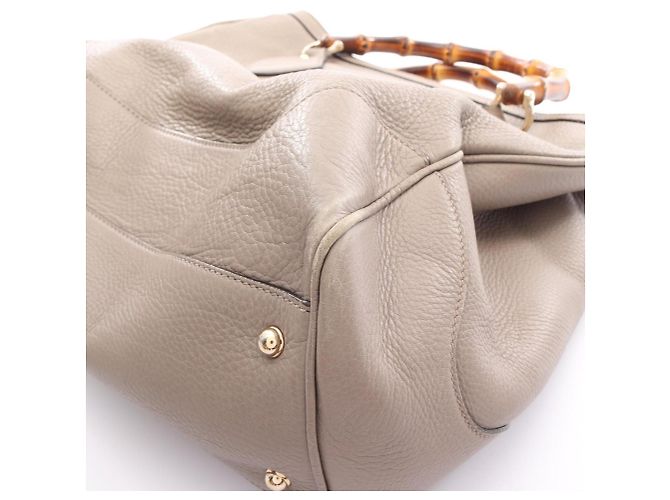 Borsa Tote Gucci Bamboo Beige - vista 15
