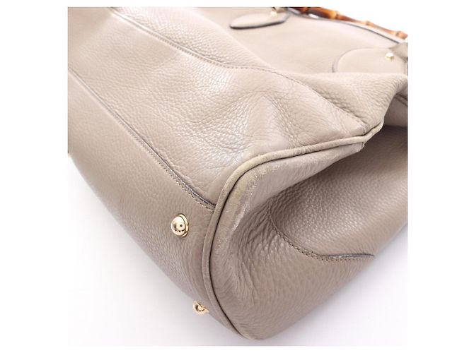 Borsa Tote Gucci Bamboo Beige - vista 16