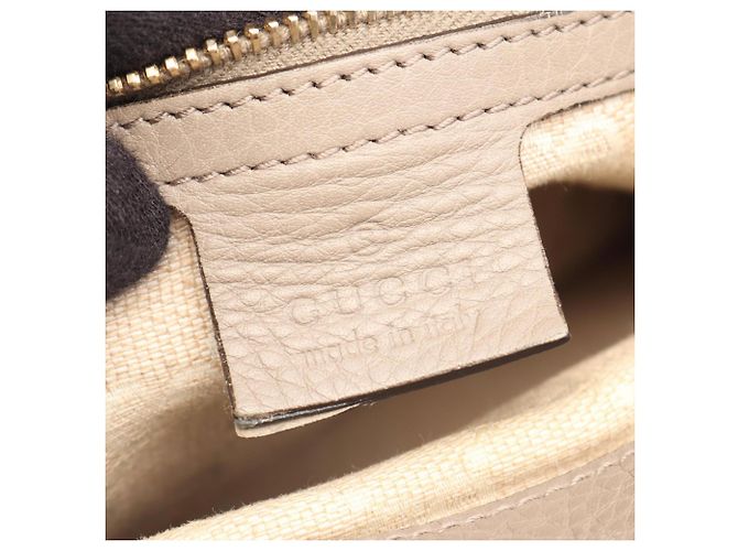 Borsa Tote Gucci Bamboo Beige - vista 4