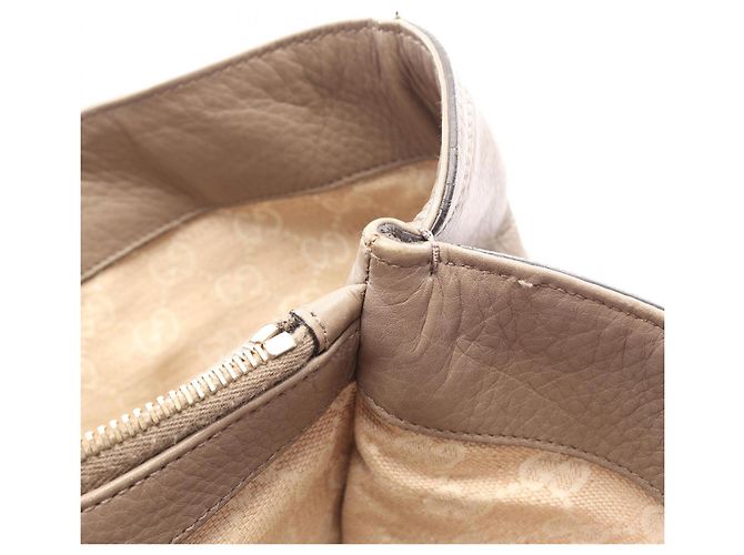 Borsa Tote Gucci Bamboo Beige - vista 9