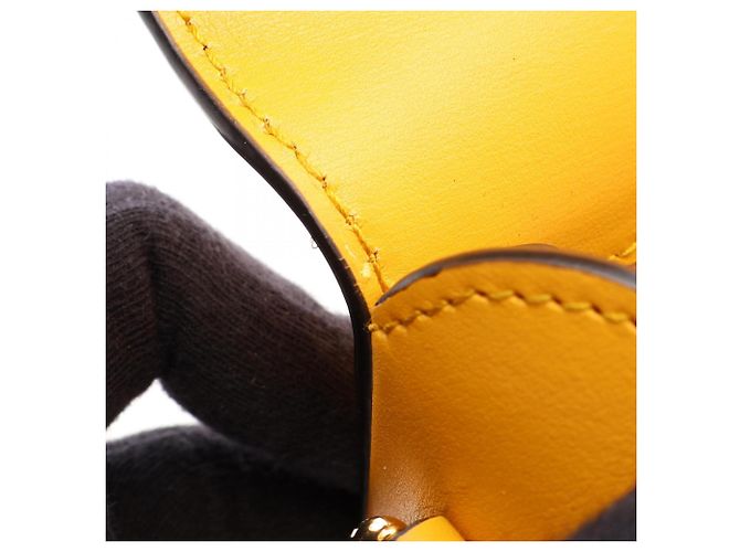Mini borsa Gucci Horsebit 1955 Giallo - vista 10