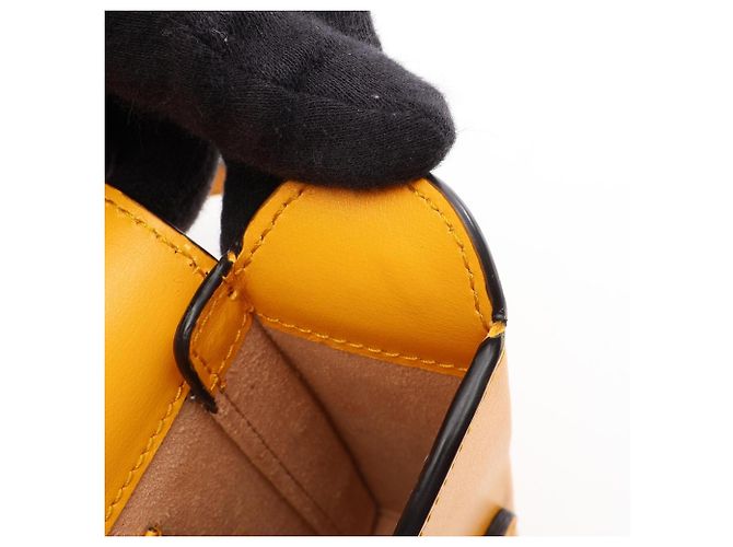 Mini borsa Gucci Horsebit 1955 Giallo - vista 11