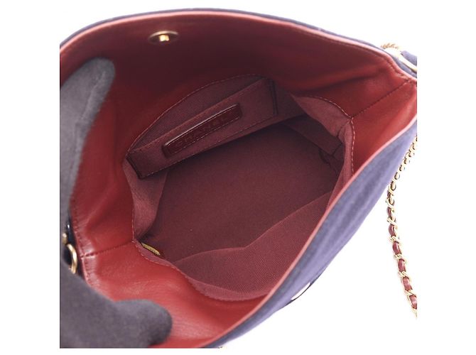 Borsa a tracolla Chanel Paris Hamburg Blu navy - vista 3