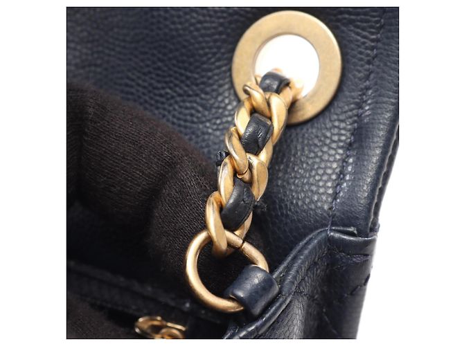 Borsa a Spalla Chanel Matelassé Navy Blu navy - vista 10