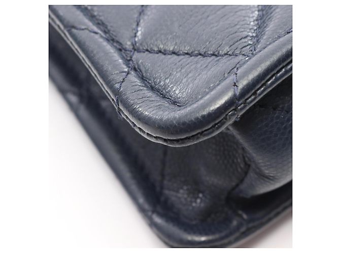 Borsa a Spalla Chanel Matelassé Navy Blu navy - vista 7