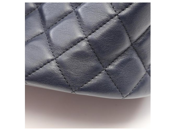 Sac à bandoulière 2-way Chanel Boy Bleu Marine - vue 6