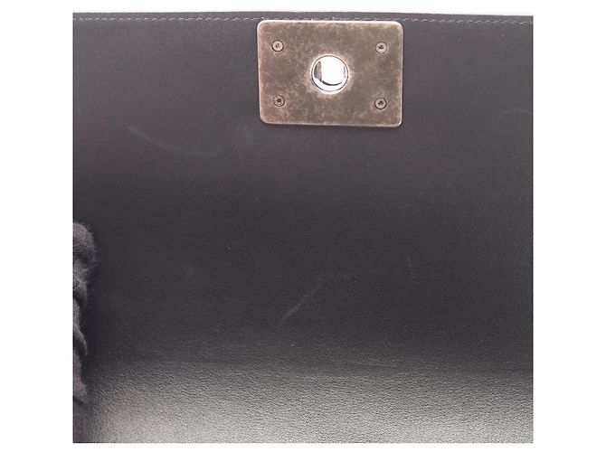 Borsa a tracolla Boy di Chanel in agnello nero - vista 6