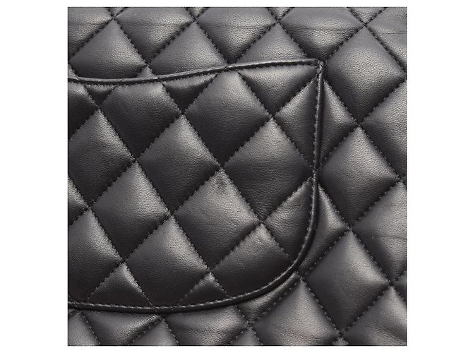 Timeless Borsa Chanel Matelassé Double Flap Nero - vista 7