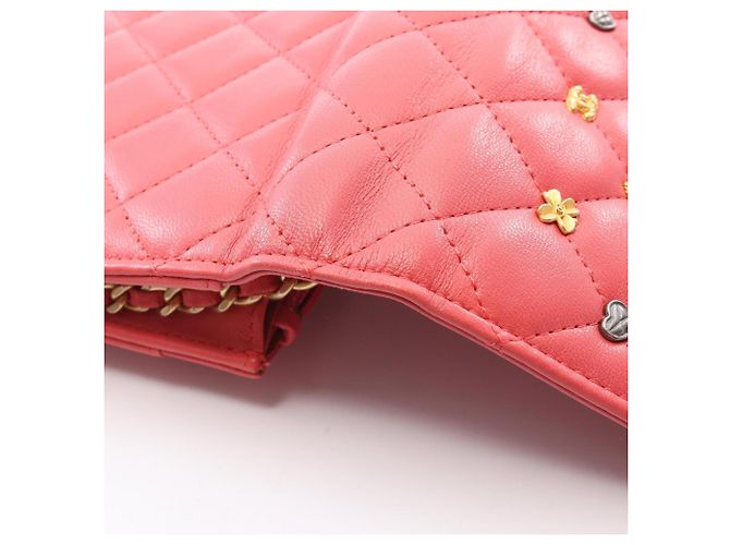 Borsa a Spalla Chanel Matelassé Icon Charm Rosa - vista 7