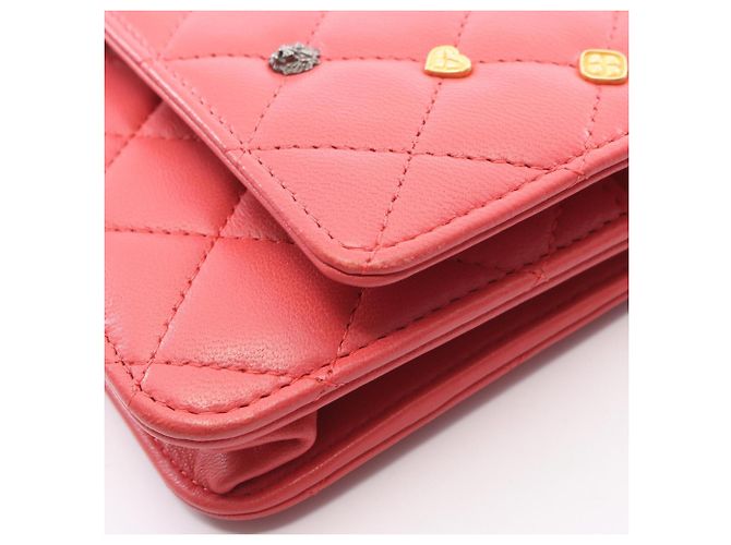 Borsa a Spalla Chanel Matelassé Icon Charm Rosa - vista 9