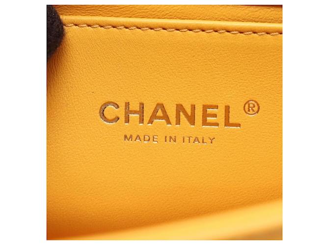 Borsa a Spalla Chanel Boy Small Giallo - vista 4